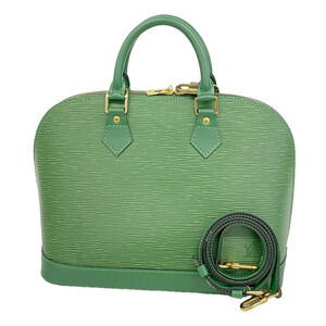 Louis Vuitton Alma Epi Handbag M52144 Borneo Green 2-way bag for women